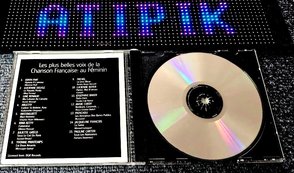 👑 Cd As Melhores Vozes Da Canção Francesa Feminina - Importação 🎤 – photo 4